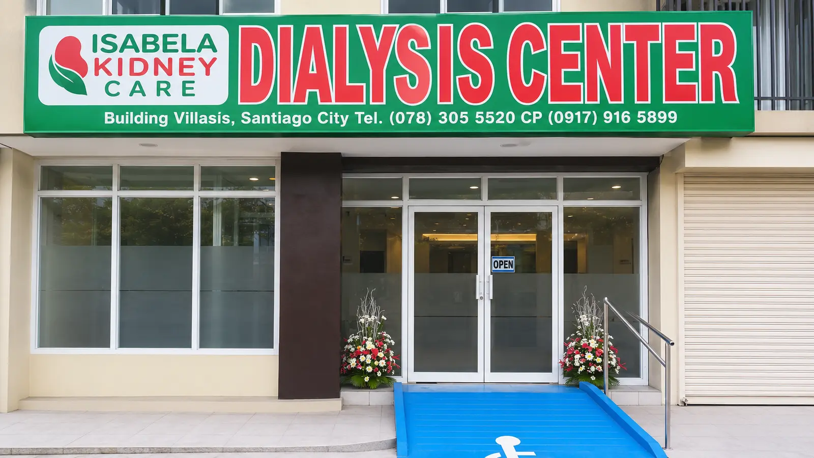 Entrance of Isabela Kidney Care Dialysis Center in Santiago City